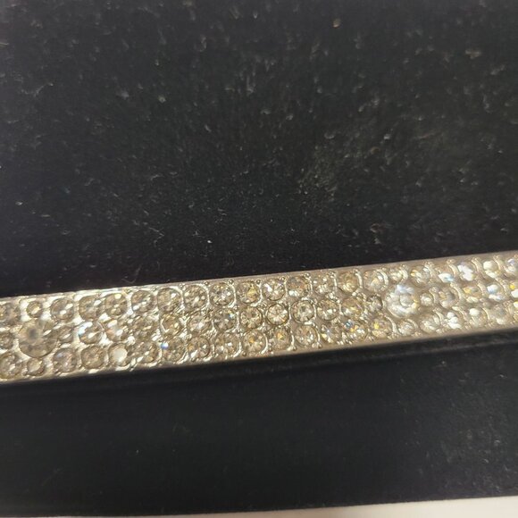 Black Velvet Clutch Purse with Crystal Accents - Picture 7 of 7